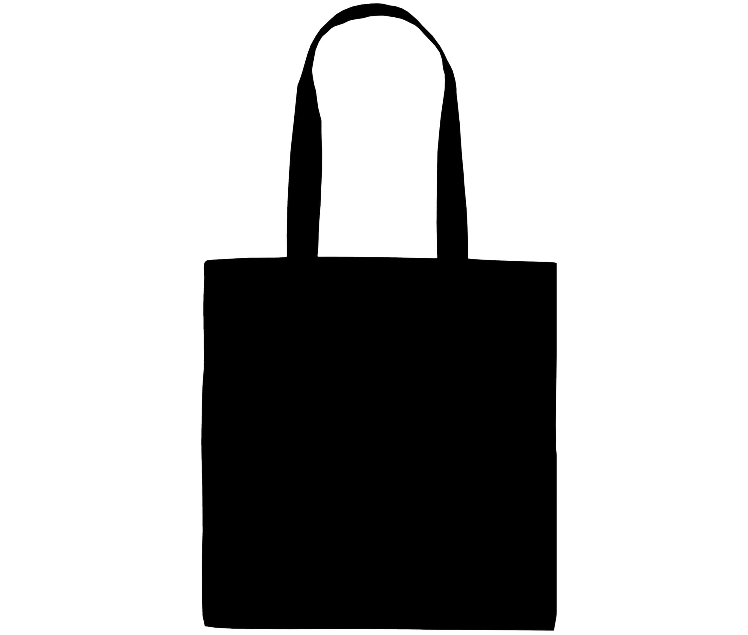 Sac shopping en coton Tiger BLACK