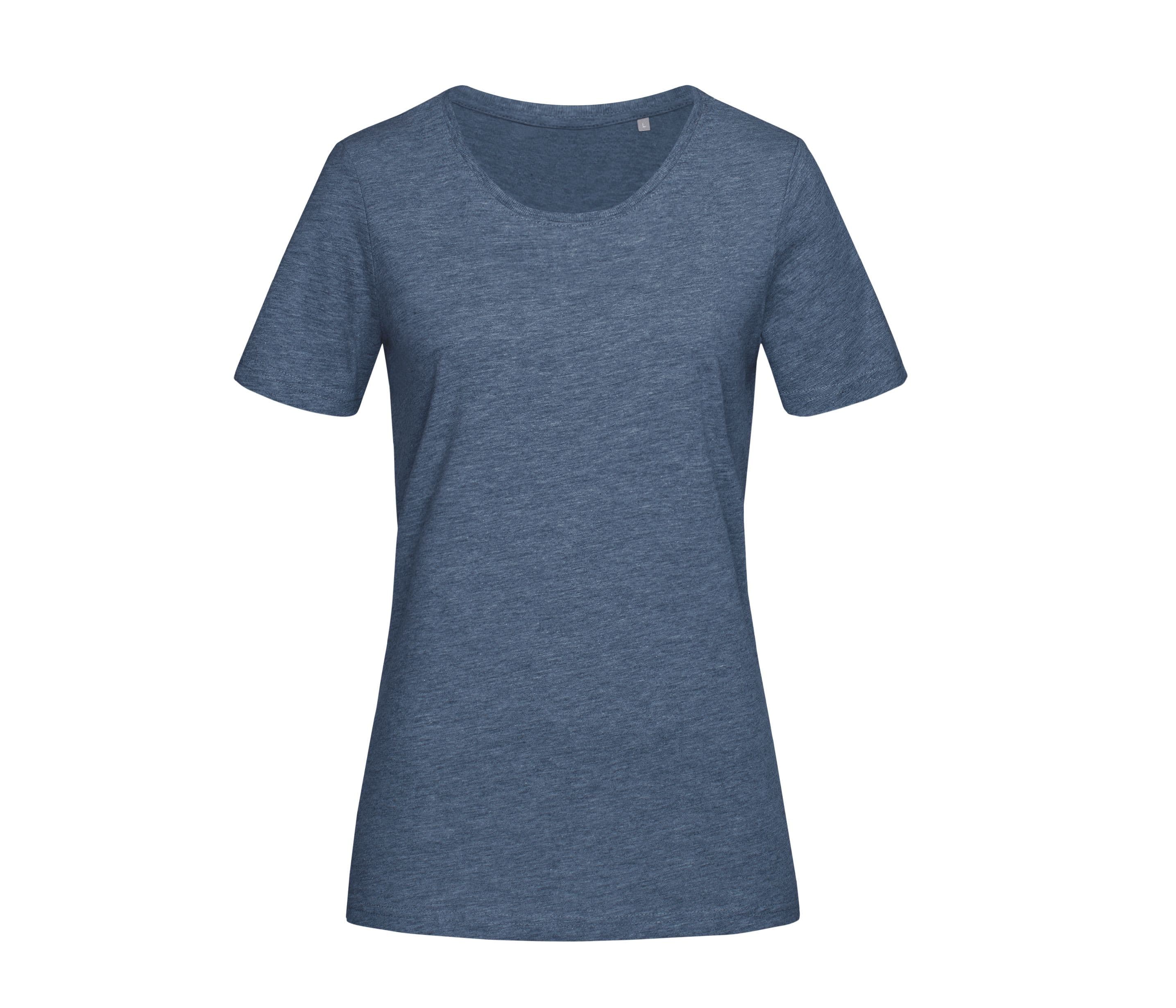 Tee-shirt col rond femme DARK DENIM HEATHER