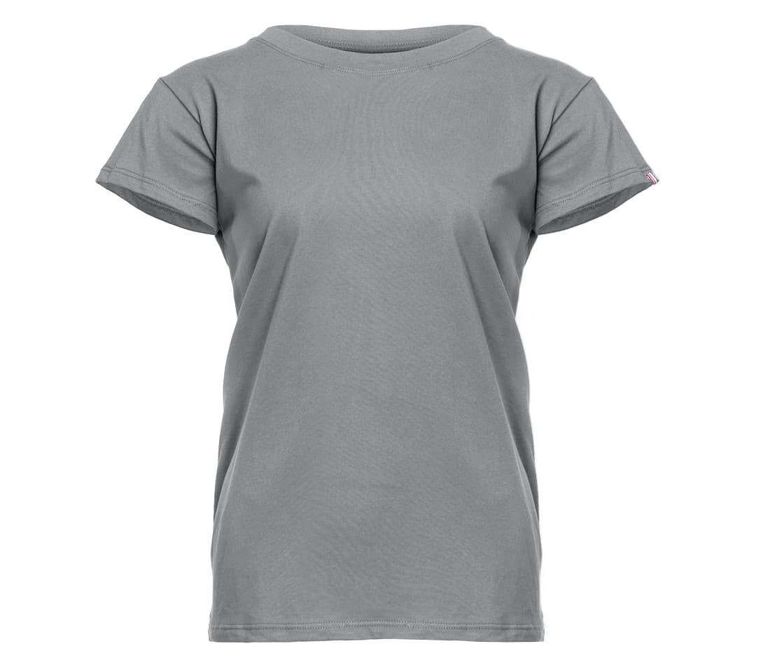 Tee-shirt bio origine France Femme HEATHER GREY
