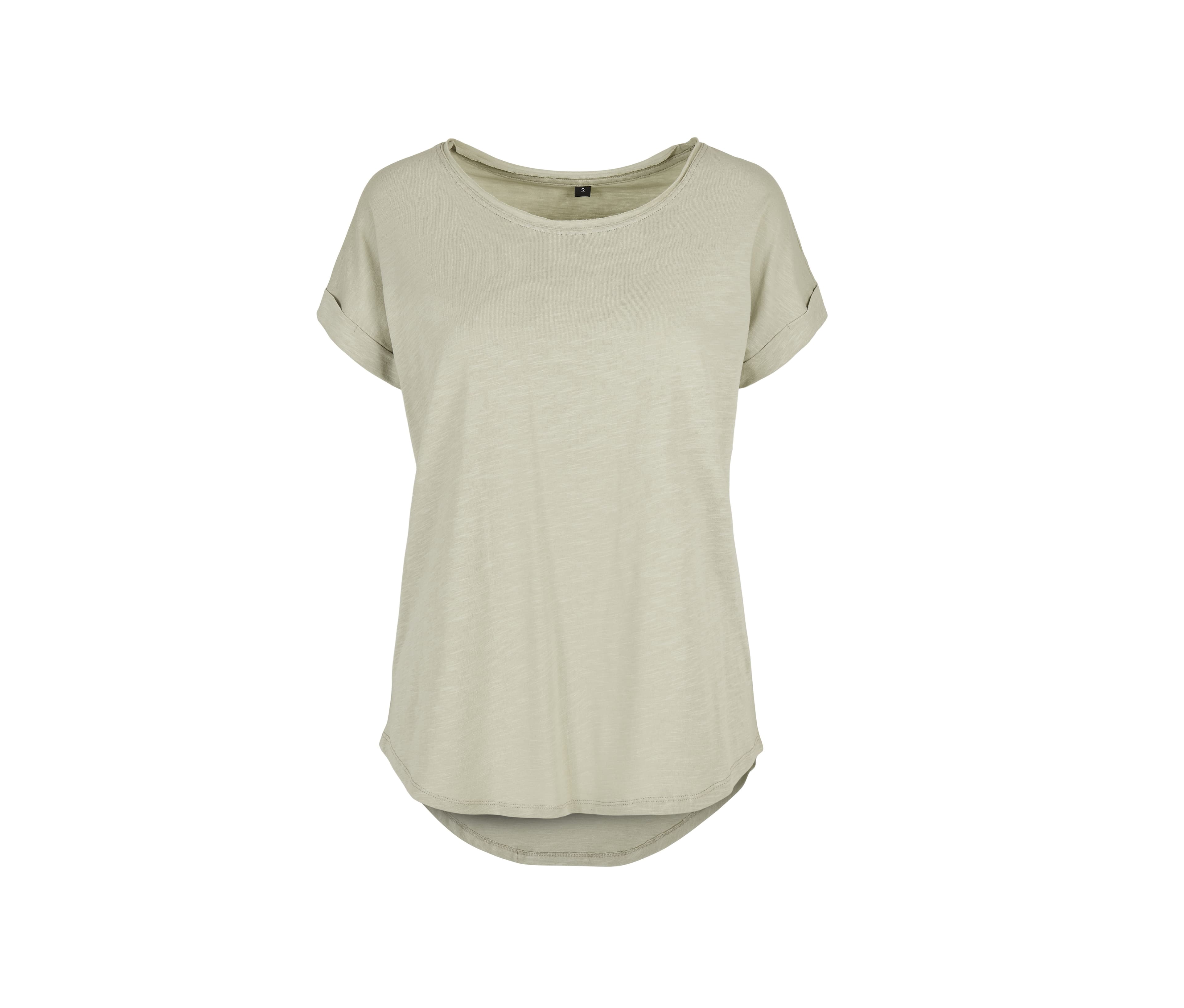 Tee-shirt femme au dos rallongé SOFT SALVIA
