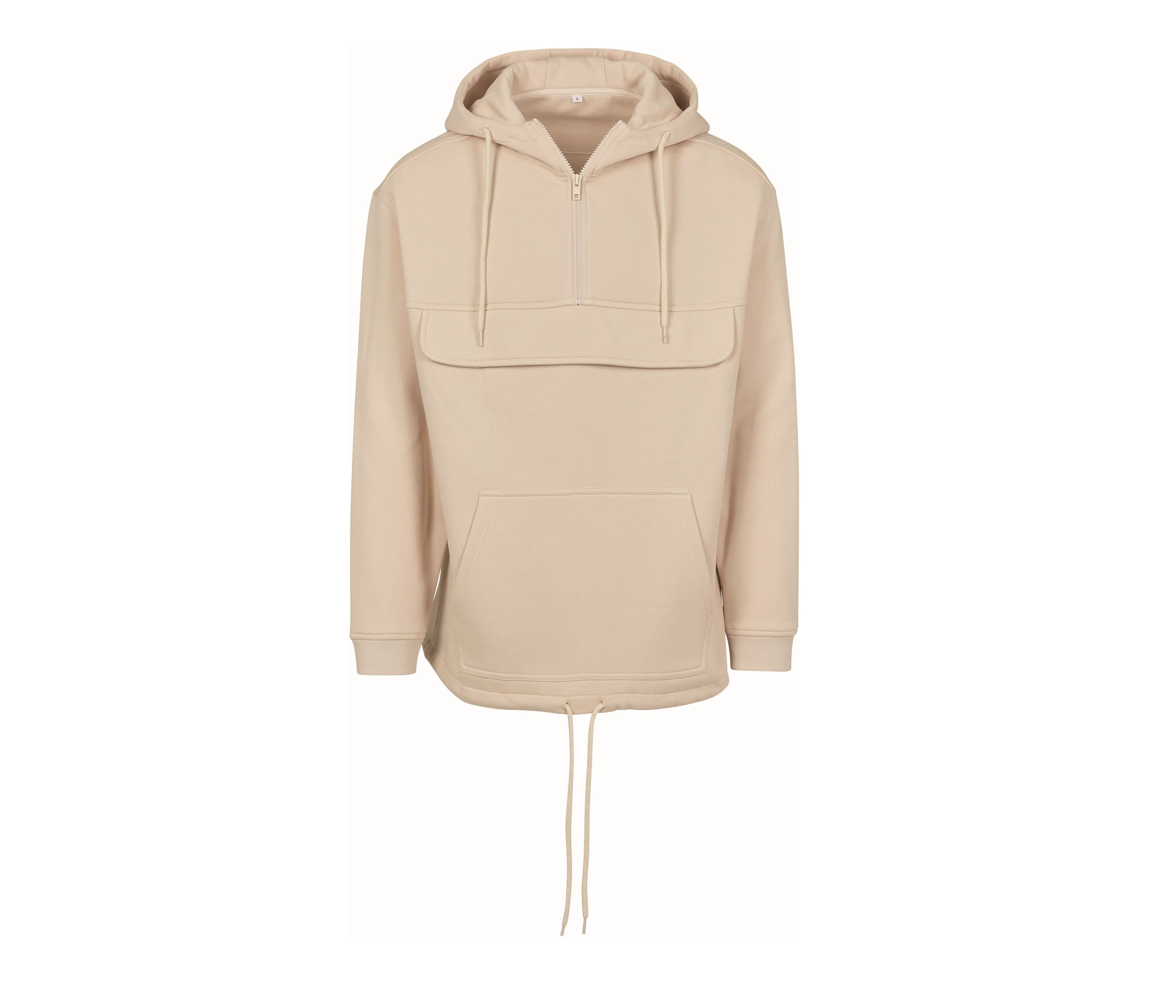 Sweat homme à capuche col zippé SAND