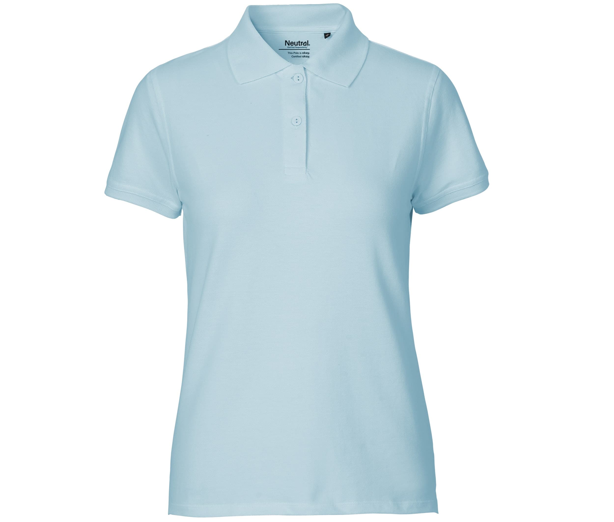 Polo piqué femme LIGHT BLUE
