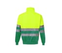 VELILLA SWEAT COL ZIPPÉ HAUTE VISIBILITÉ FLUO YELLOW/GREEN
