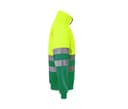VELILLA SWEAT COL ZIPPÉ HAUTE VISIBILITÉ FLUO YELLOW/GREEN