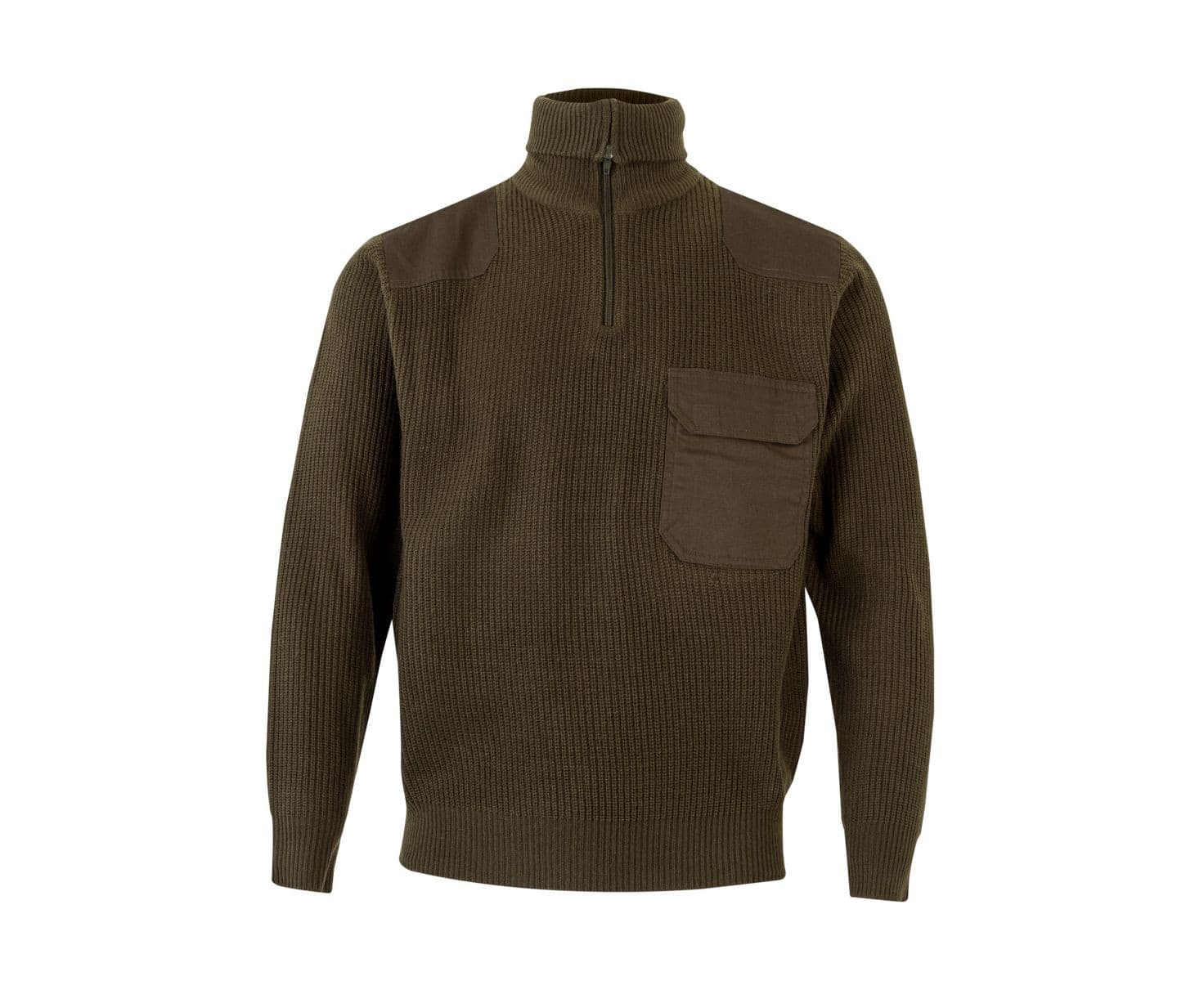 PULL ÉPAIS COL MONTANT HUNTER GREEN