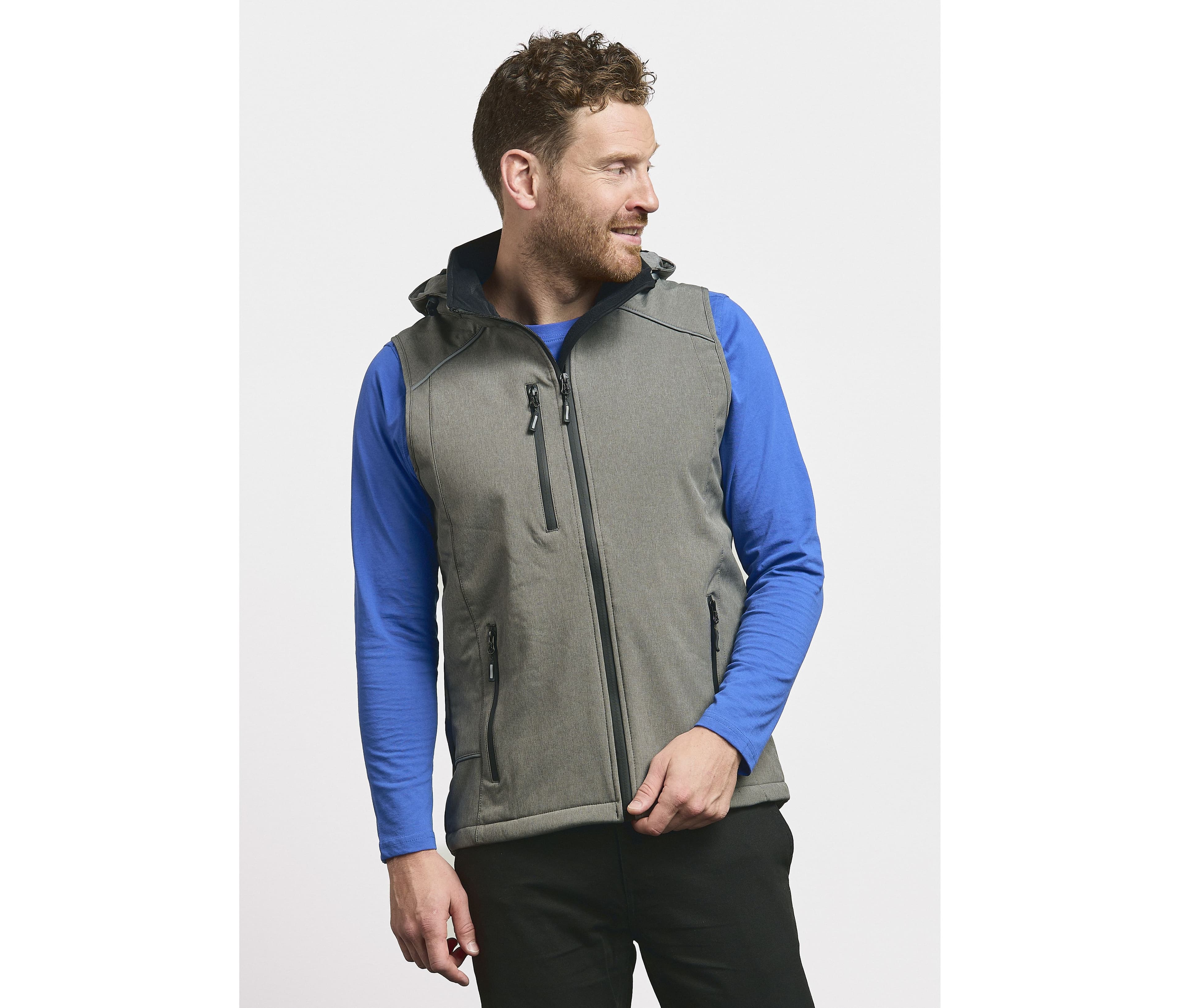 Bodywarmer en Softshell avec capuche