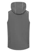 PROMODORO Bodywarmer en Softshell avec capuche HEATHER GREY