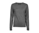 TEE JAYS Pull col rond femme GREY MELANGE
