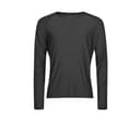 TEE JAYS Tee-shirt de sport manches longues BLACK MELANGE