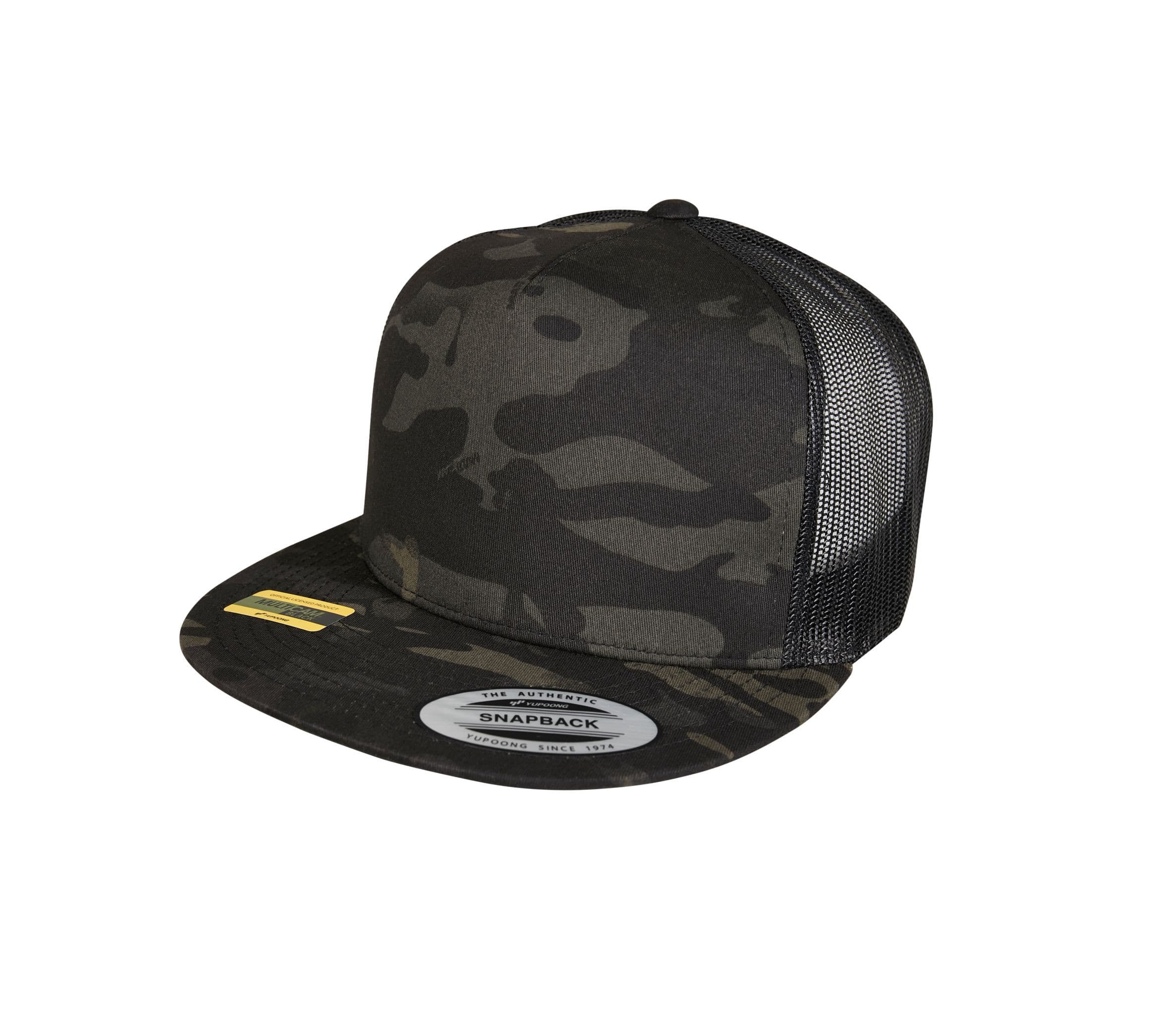 Casquette 5 pans style trucker BLACK