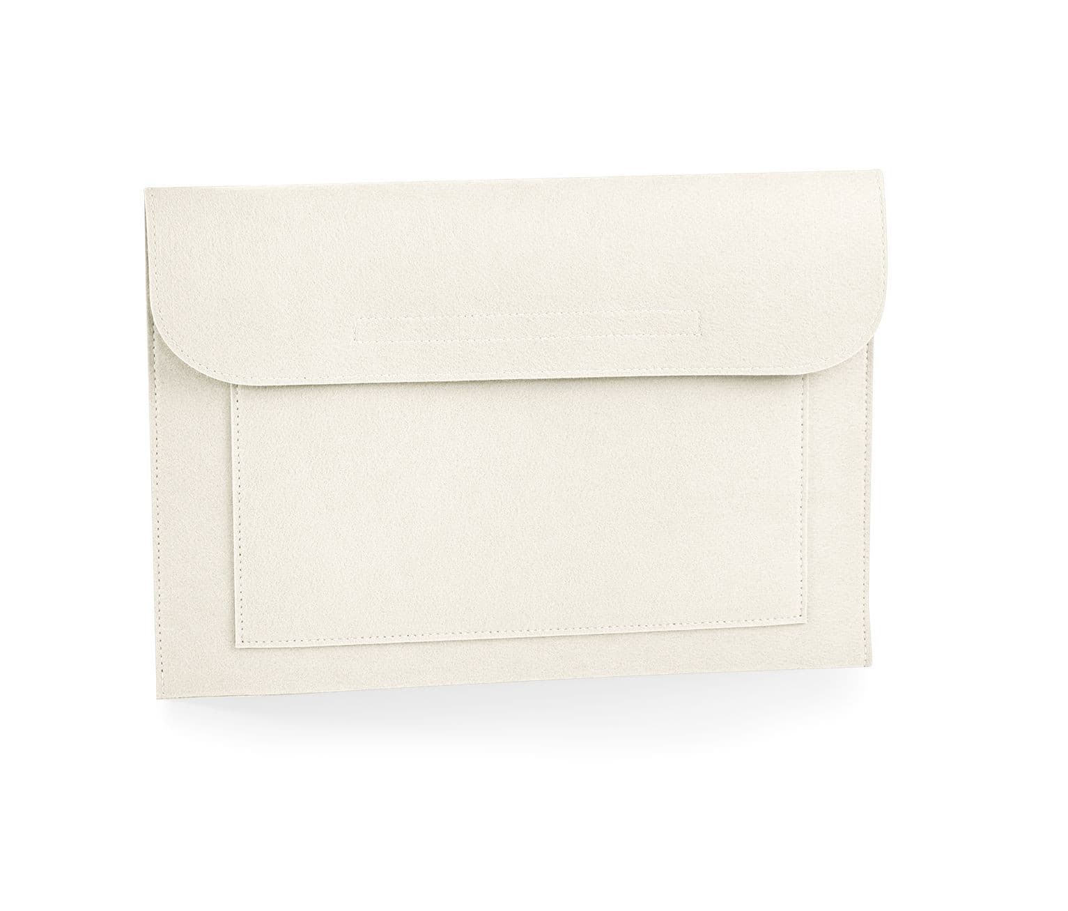 Housse pour ordinateur/Porte-documents en feutrine SOFT WHITE