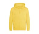 JUST HOODS Sweat zippé SUN YELLOW