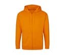 JUST HOODS Sweat zippé ORANGE CRUSH