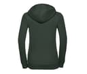 RUSSELL Sweat zippé femme capuche BOTTLE GREEN