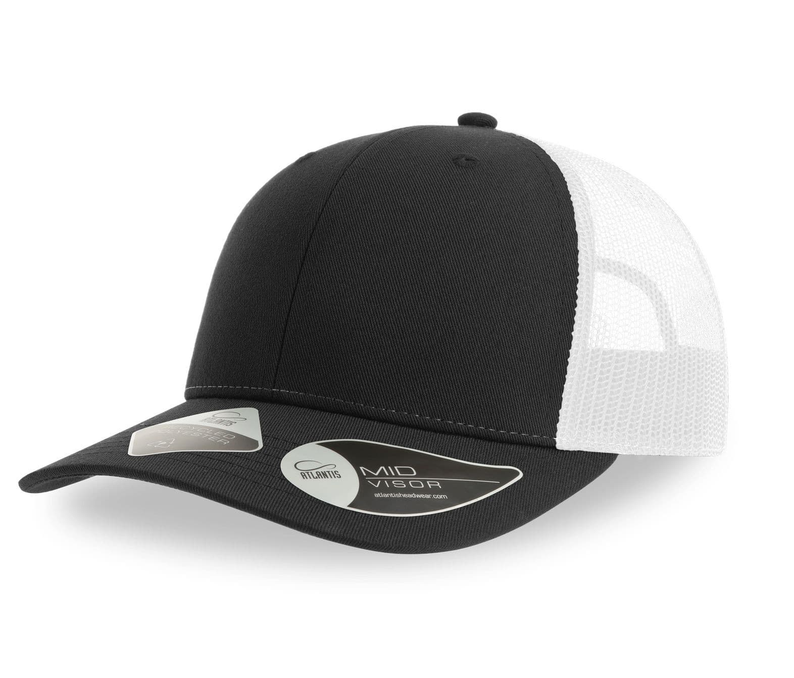 Casquette trucker 6 pans BLACK / WHITE