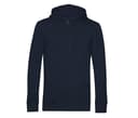 B&C Sweat capuche zippé organique NAVY