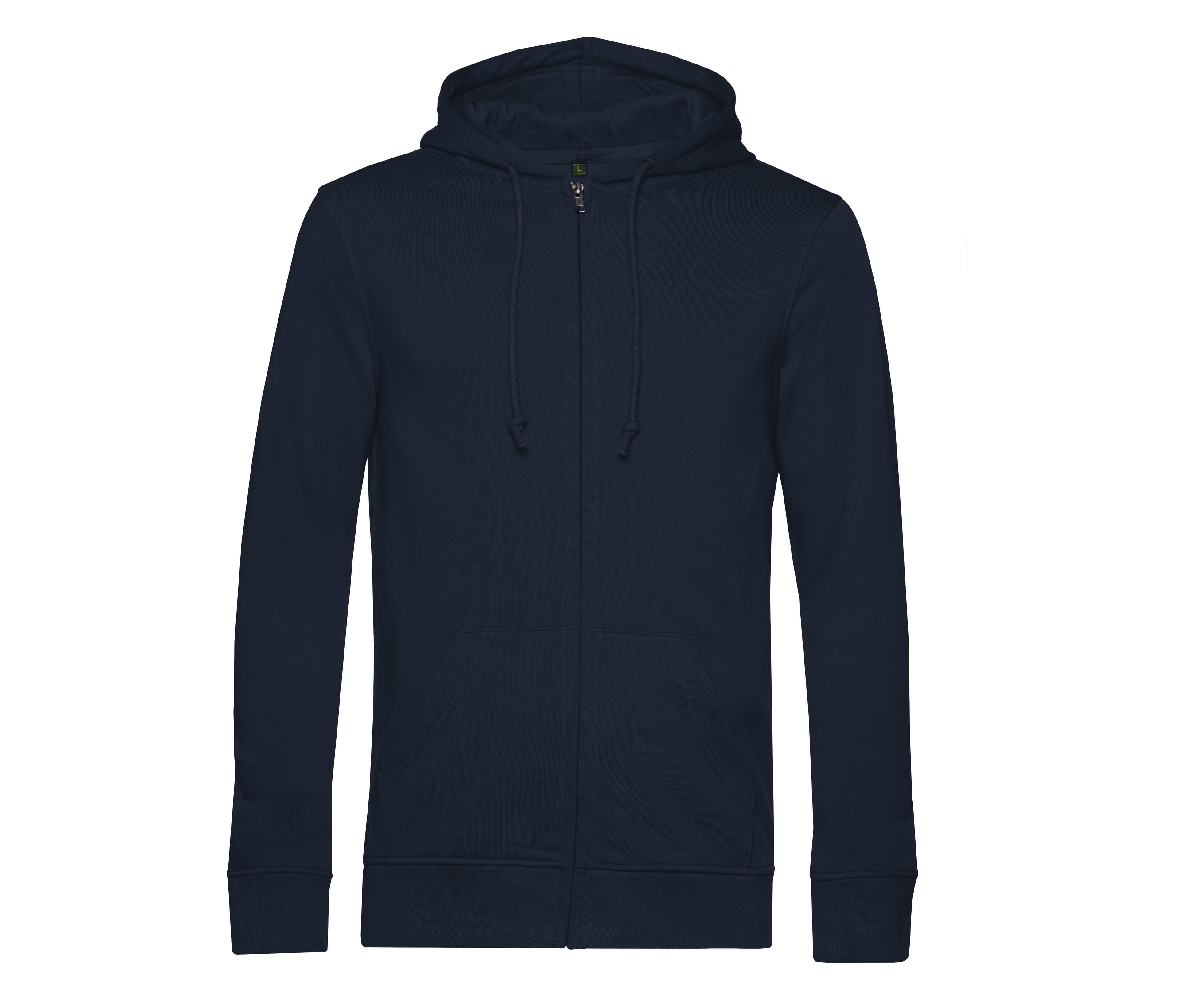 Sweat capuche zippé organique NAVY