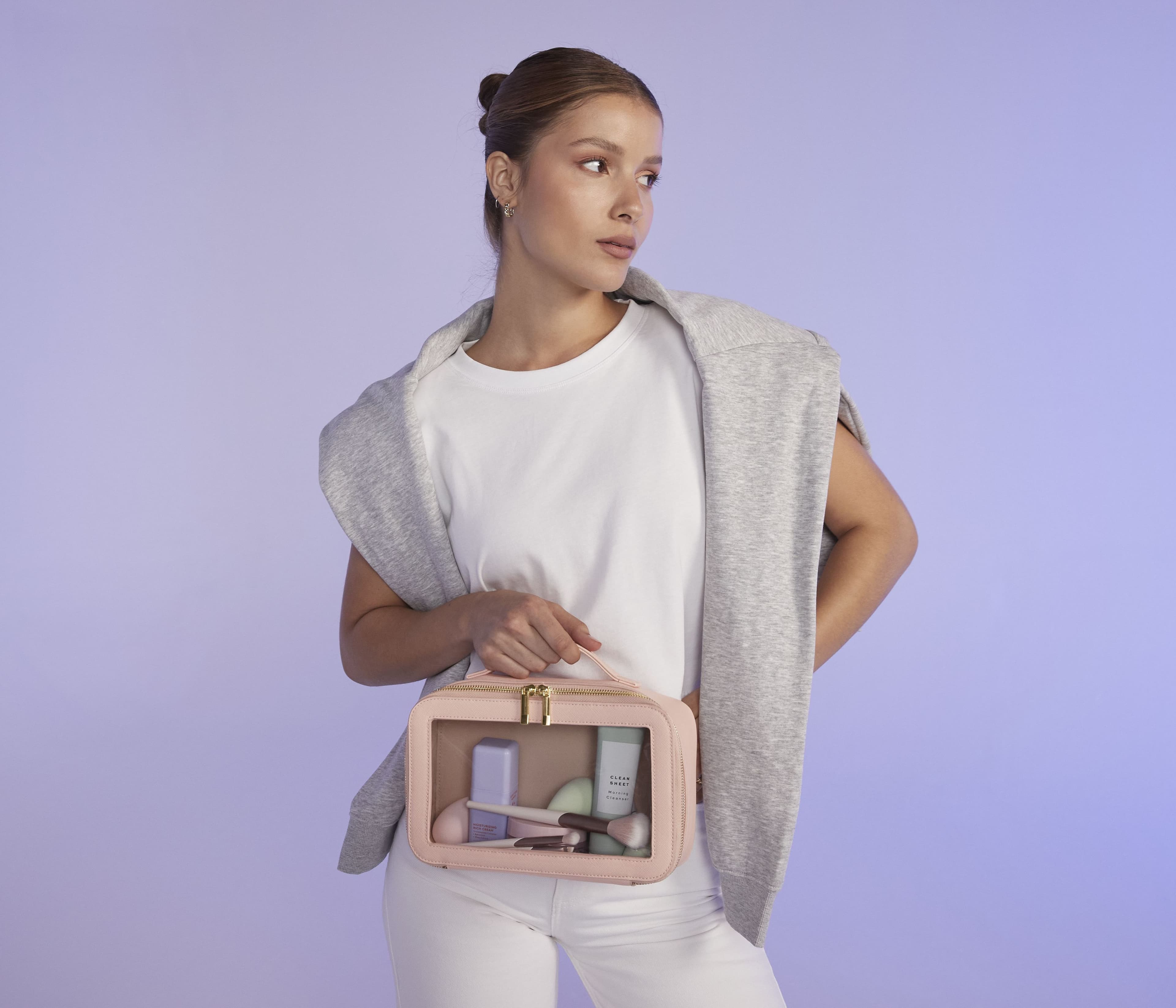 Mallette de voyage transparente "Boutique"