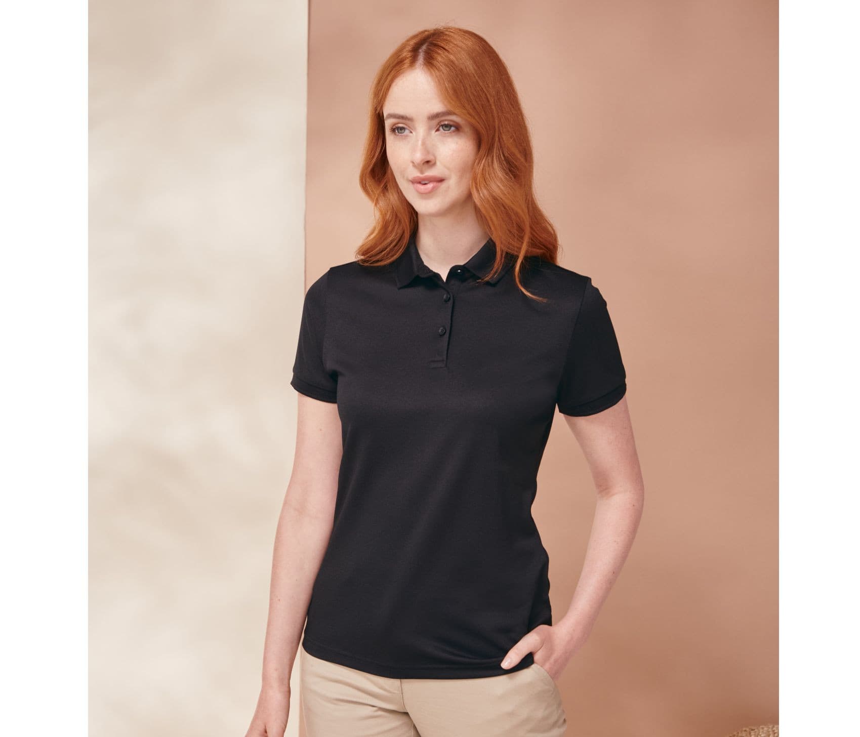 Polo femme en polyester recyclé
