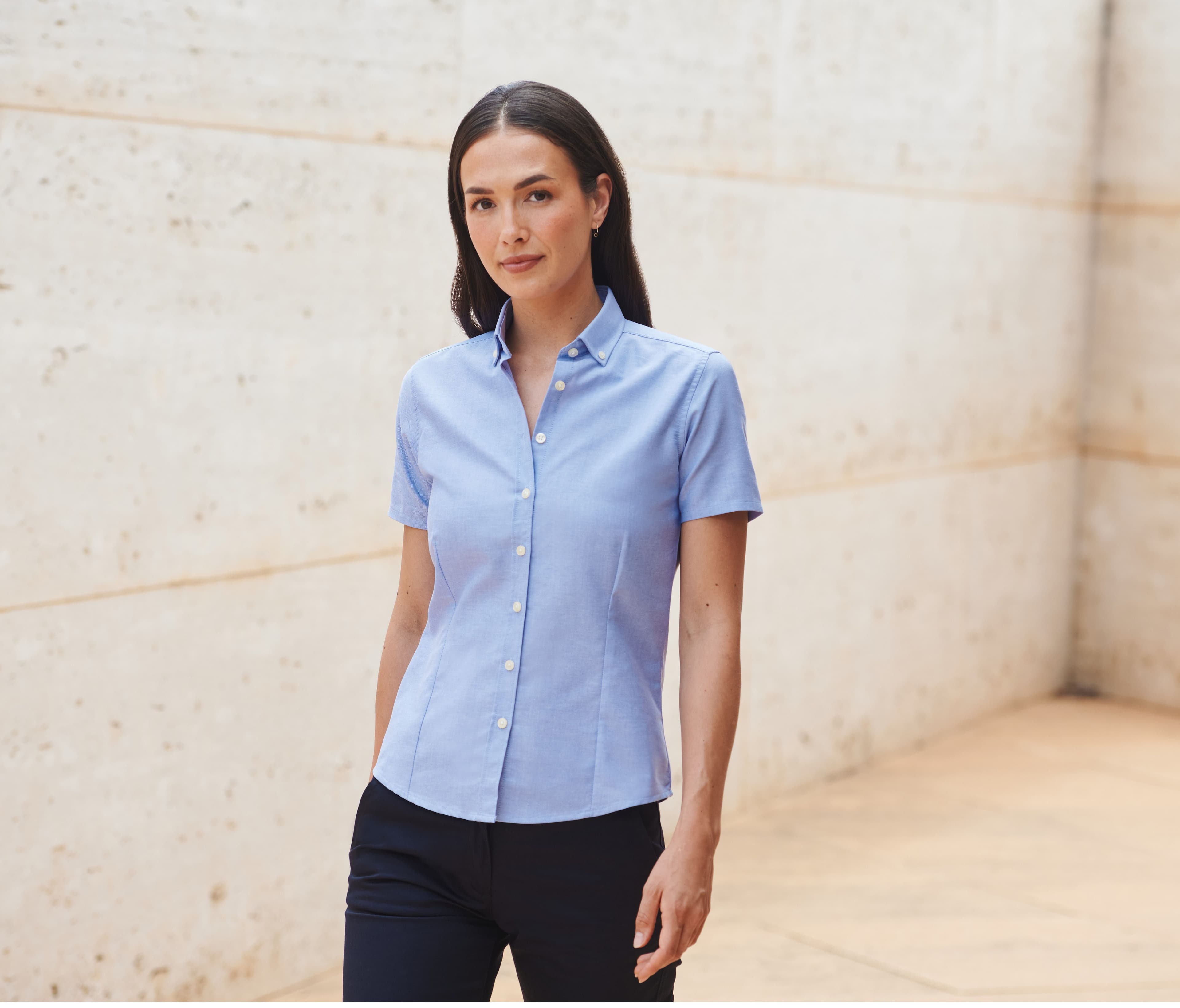 Chemisette Oxford femme