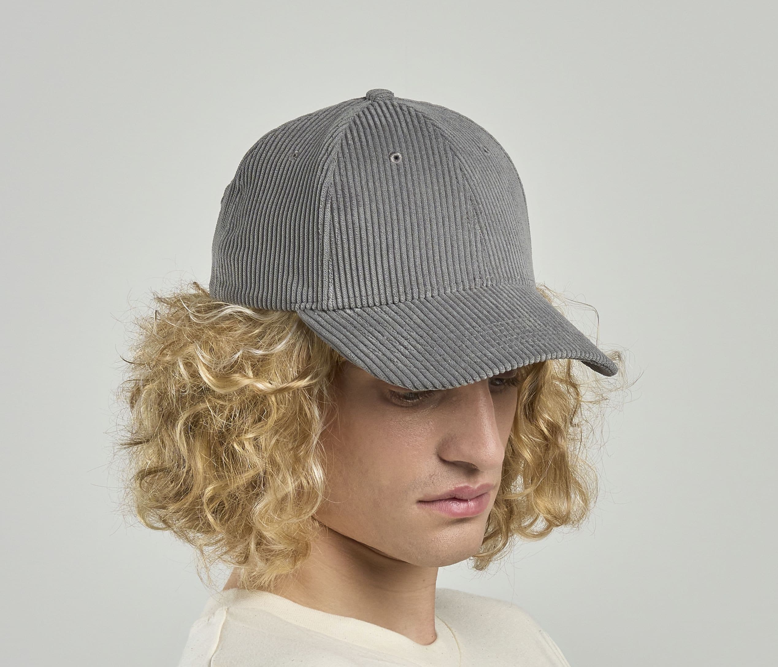 Casquette 6 pans en corduroy recyclé