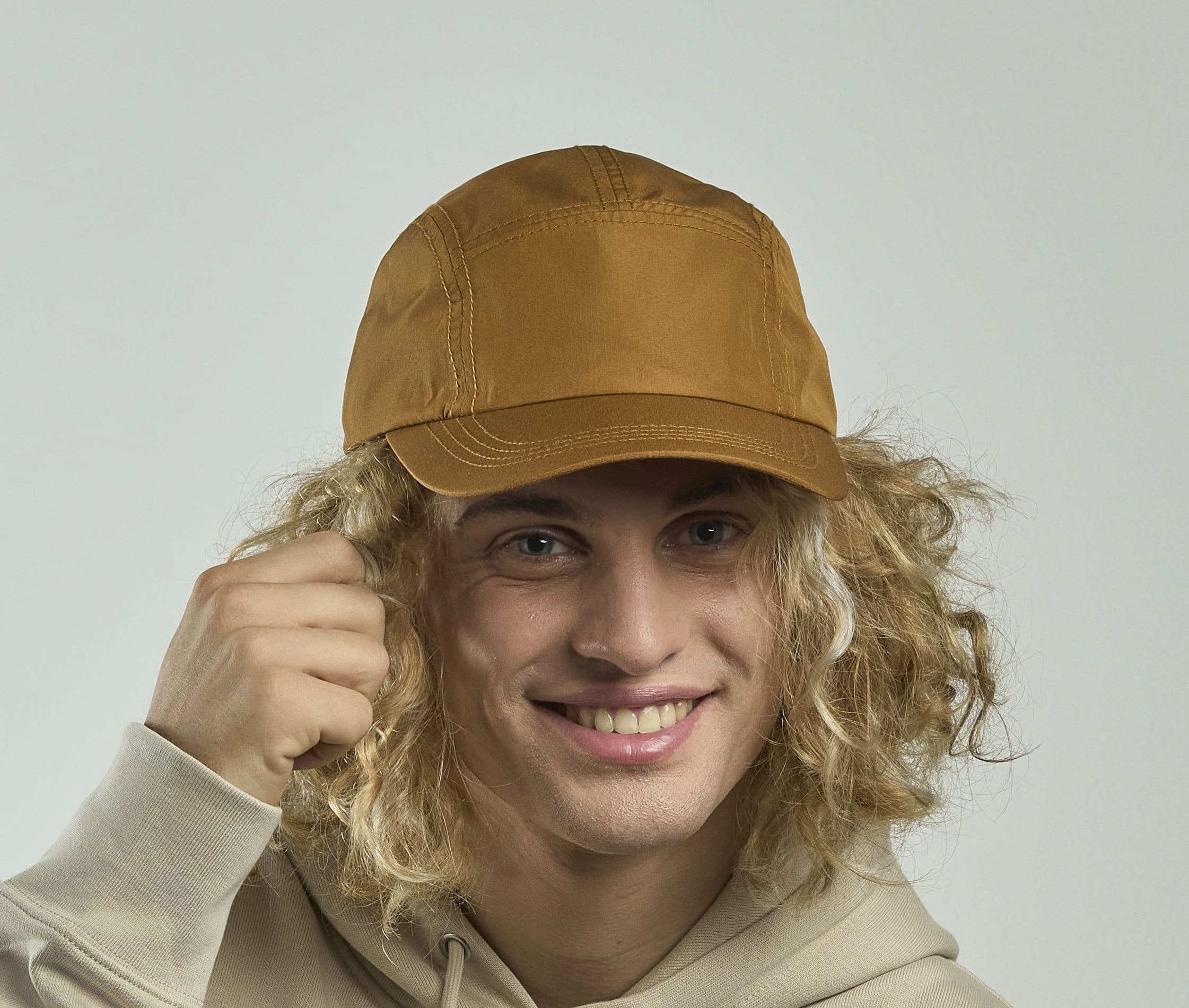 Casquette imperméable 5 pans en polyester recyclé