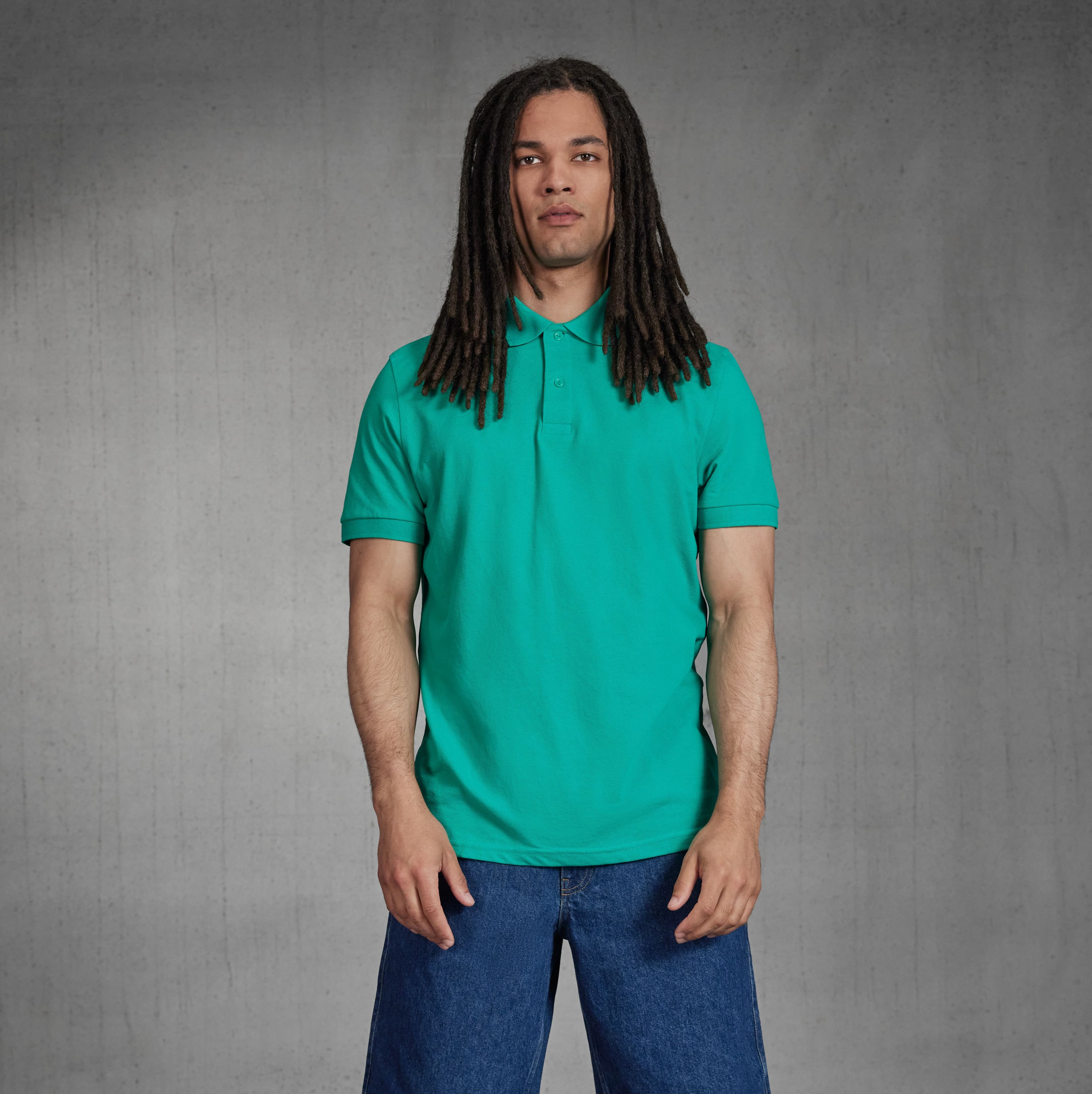 Polo homme 65/35 en polyester recyclé