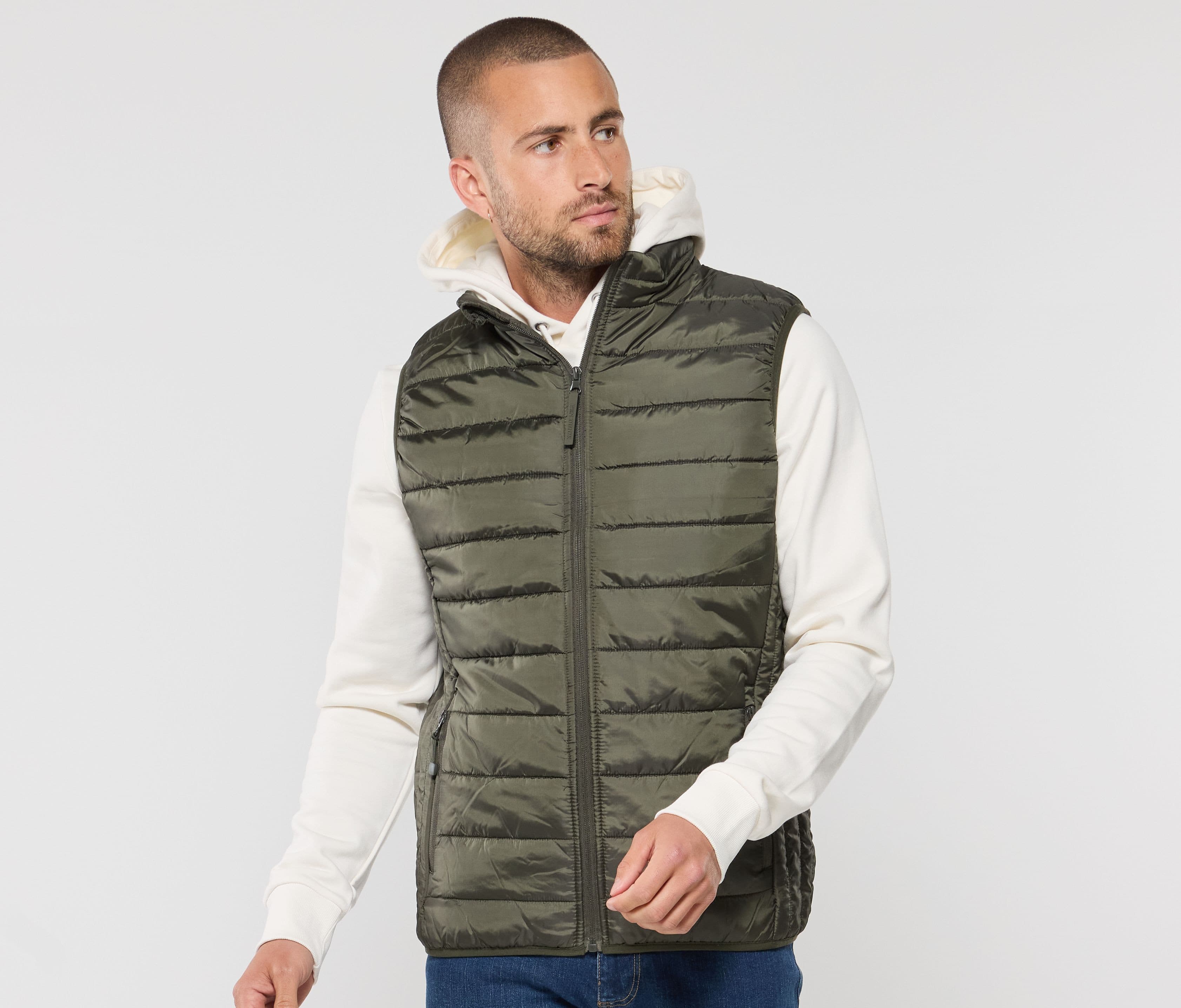 Bodywarmer homme en polyester recyclé