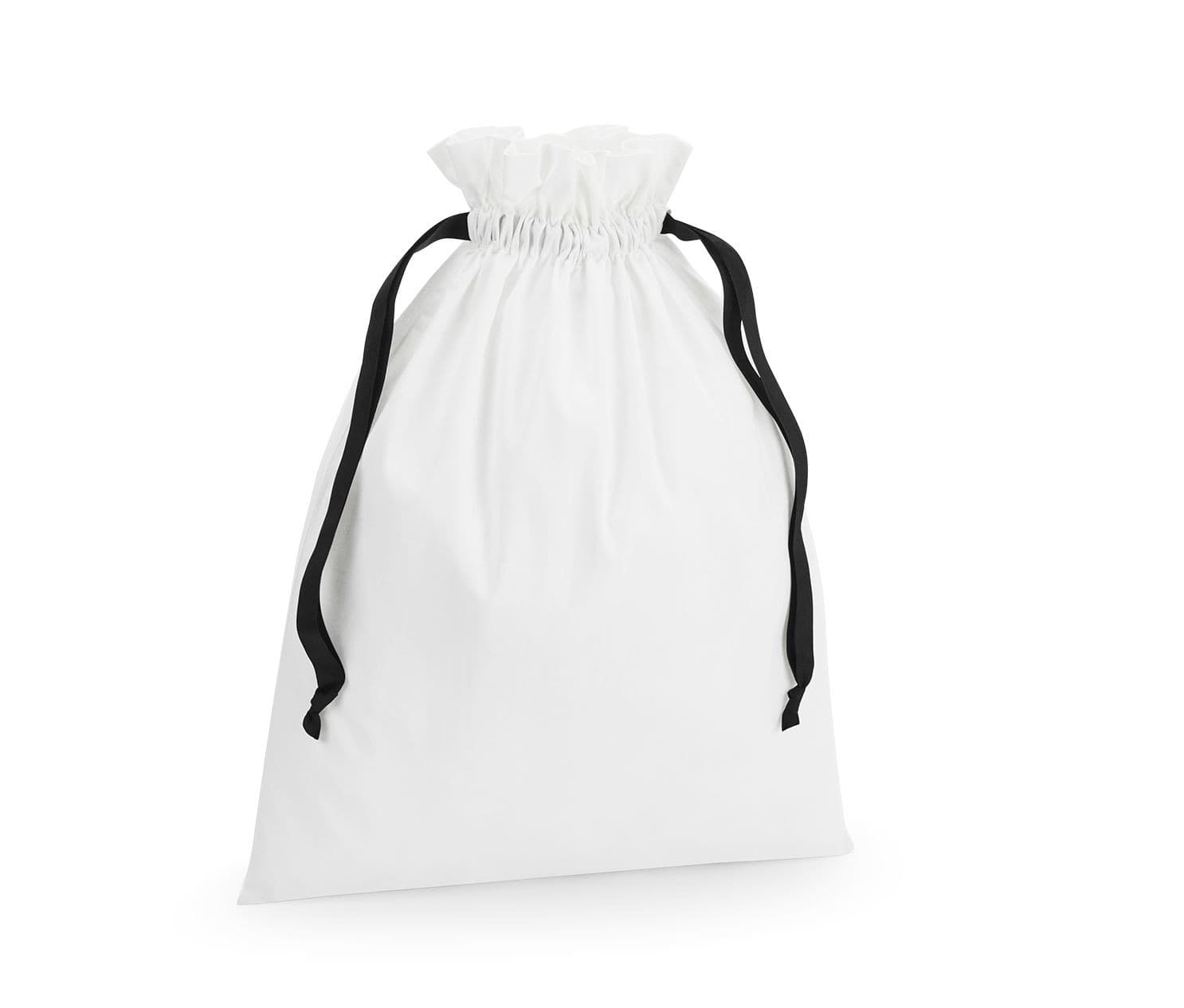 Sac en coton avec ruban SOFT WHITE / BLACK
