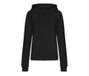 JUST HOODS Sweat zippé femme DEEP BLACK