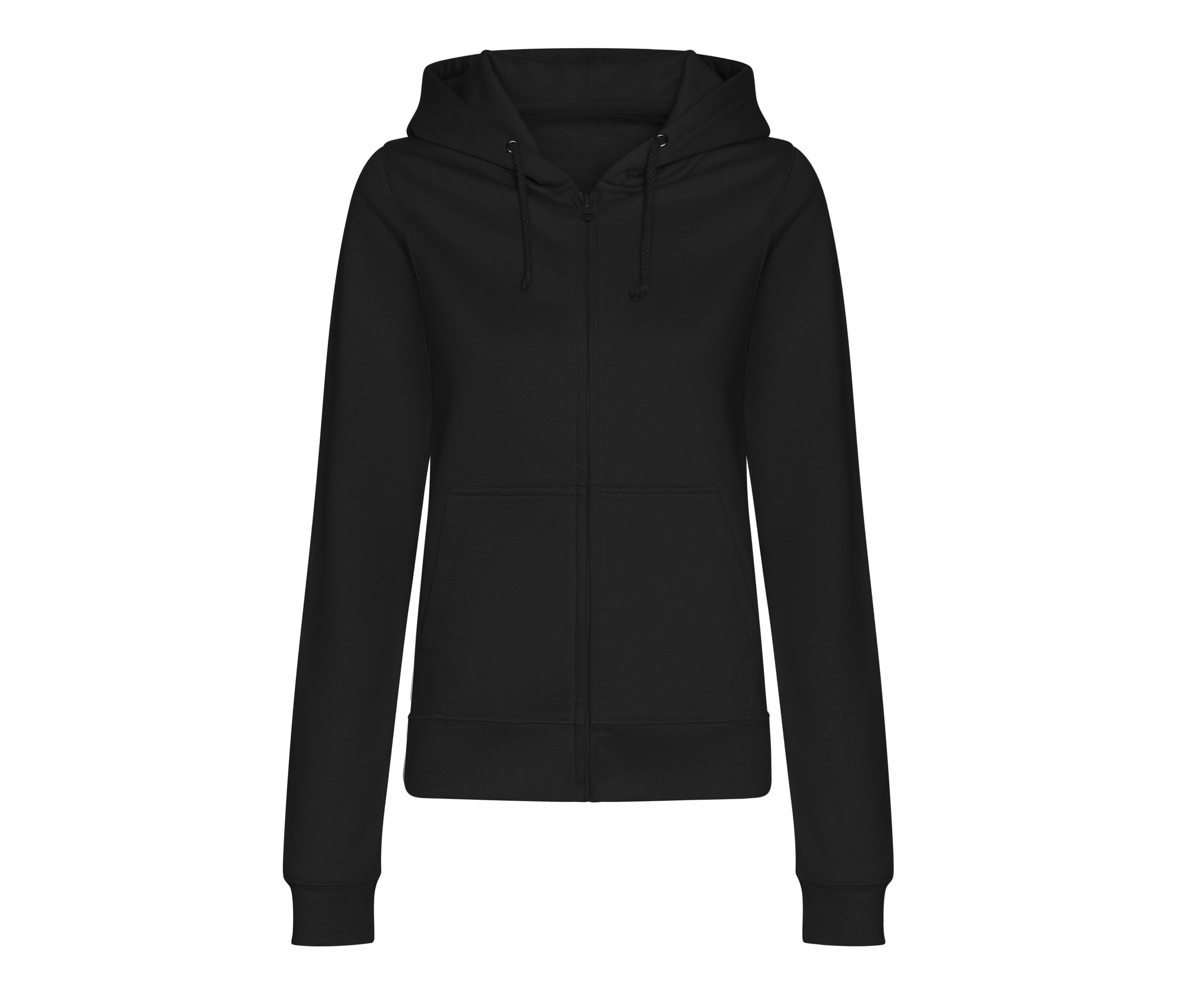 Sweat zippé femme DEEP BLACK