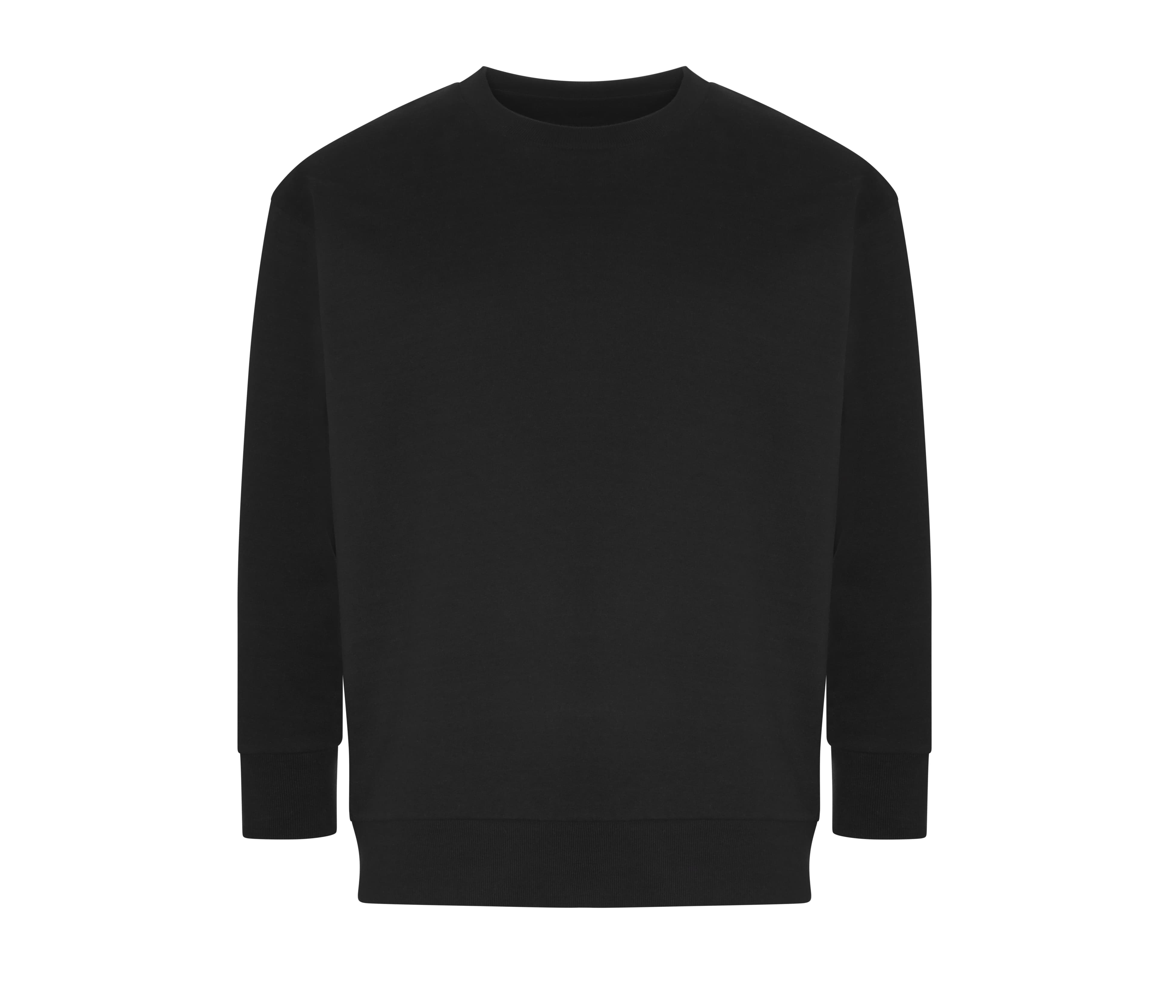 Sweat en coton et polyester recyclés BLACK