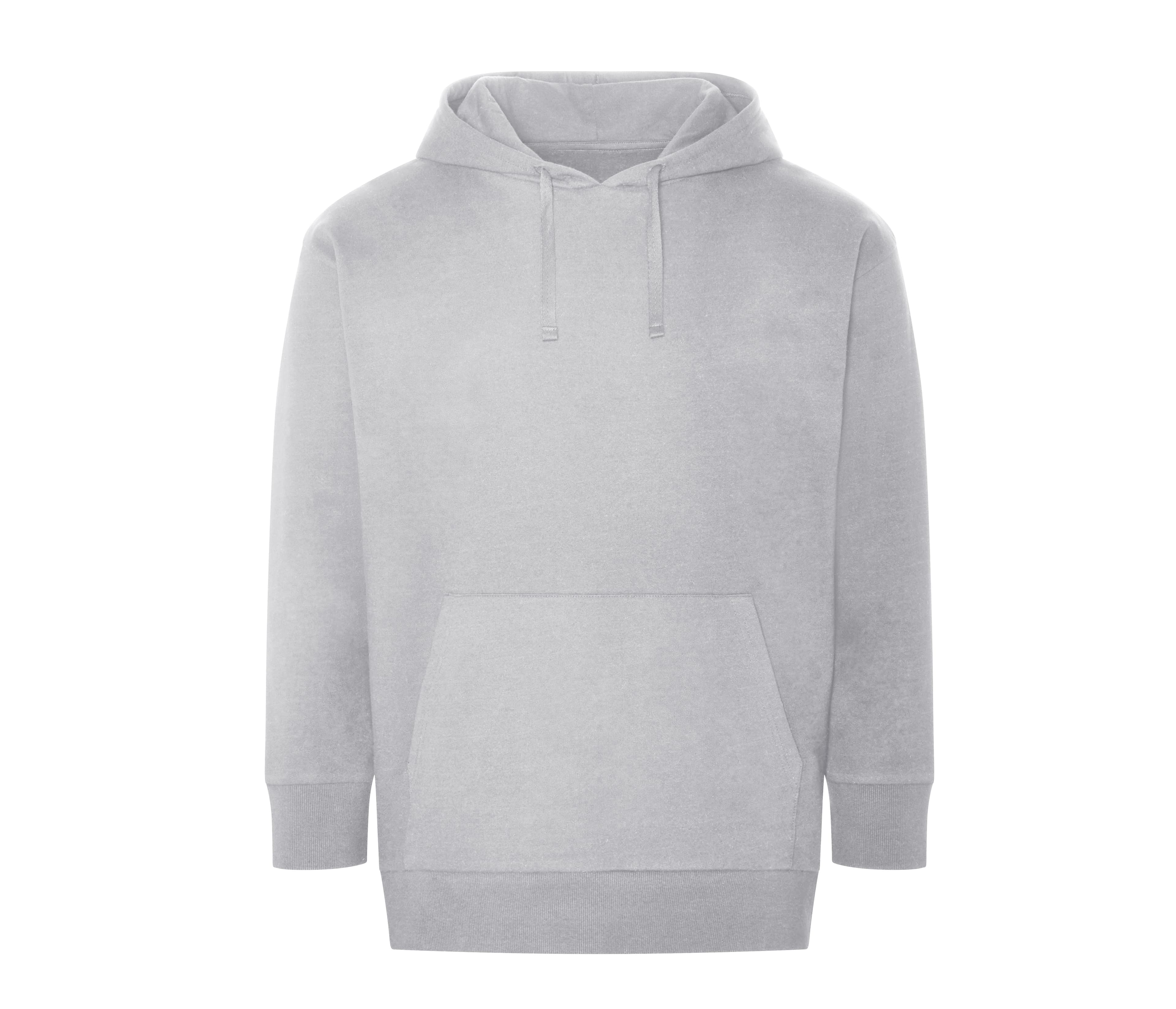 Sweat capuche en coton et polyester recyclés HEATHER GREY