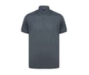 HENBURY Polo homme en polyester recyclé CHARCOAL