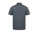 HENBURY Polo homme en polyester recyclé CHARCOAL