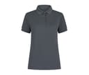 HENBURY Polo femme en polyester recyclé CHARCOAL