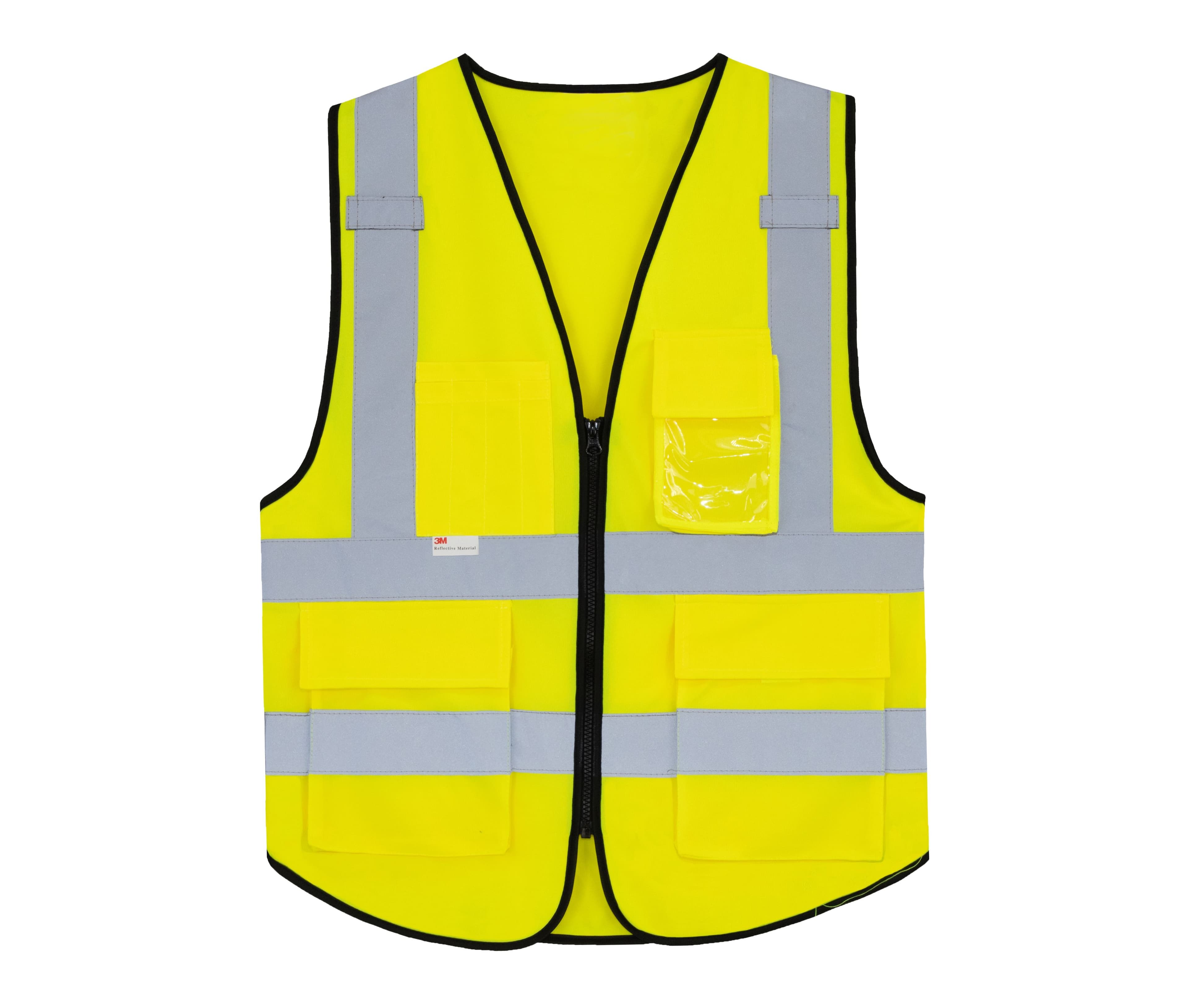 Gilet de sécurité zippé YELLOW