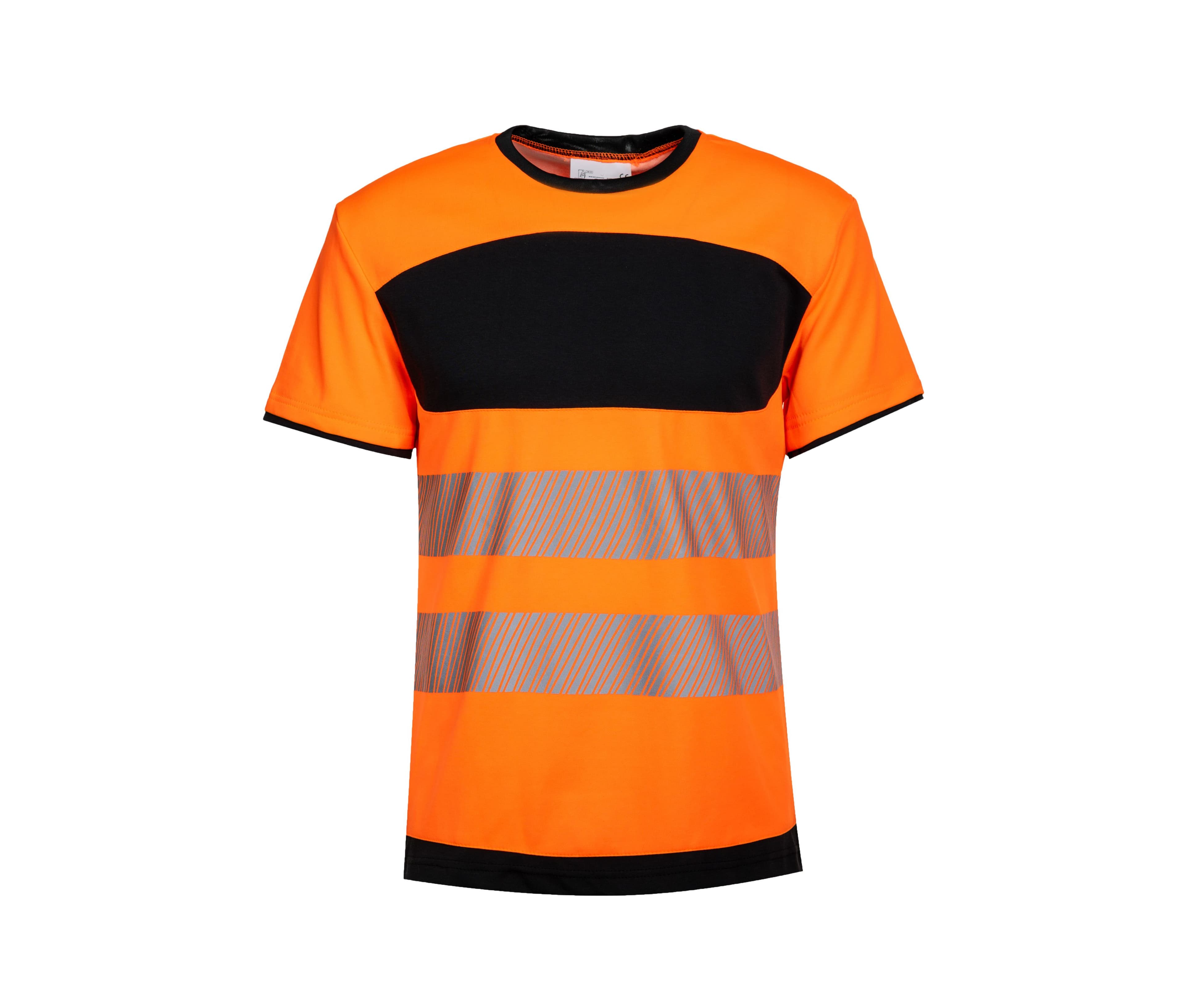 Tee-shirt haute visibilité ORANGE / BLACK
