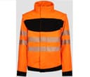 KORNTEX Softshell haute visibilité ORANGE / BLACK