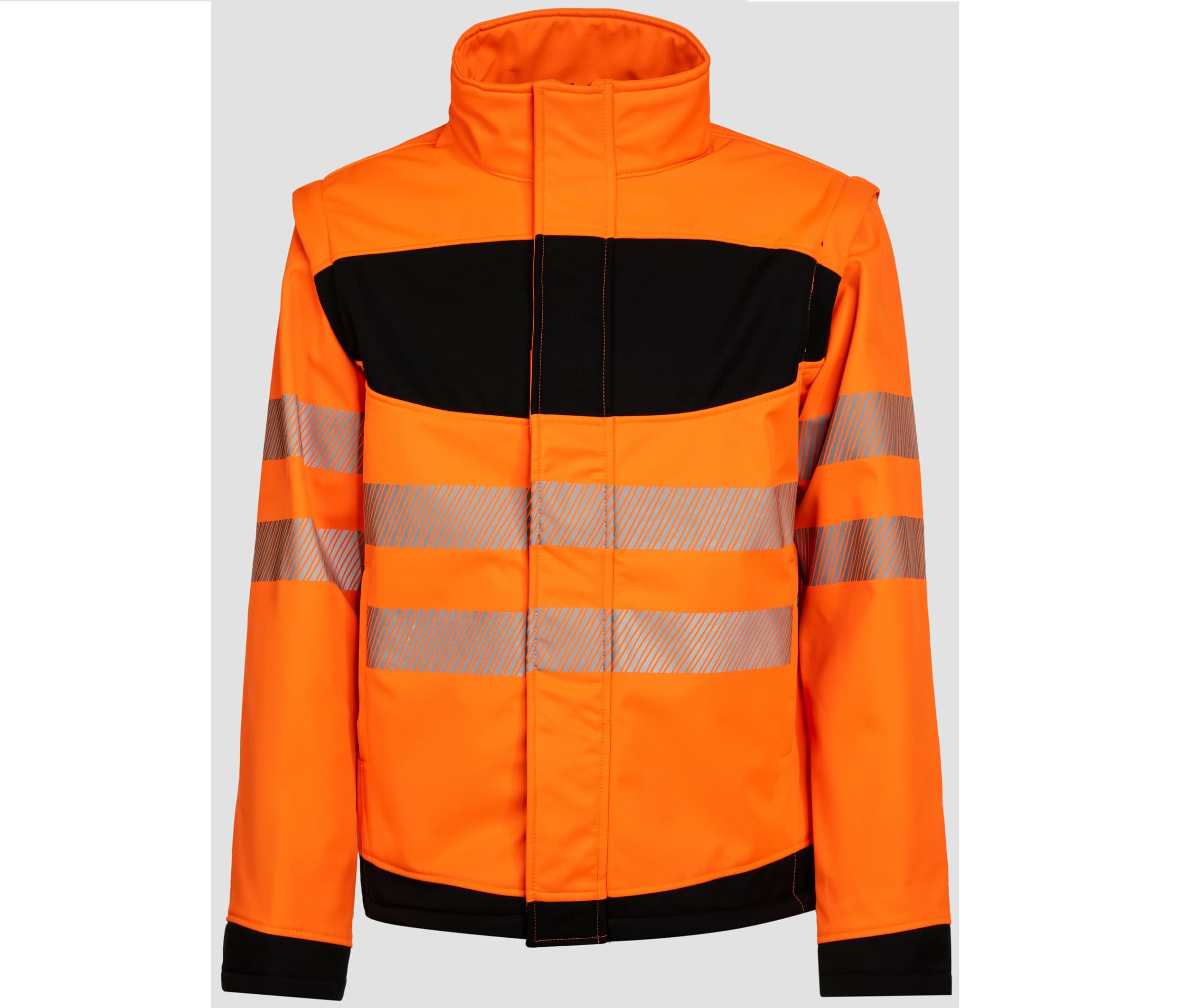 Softshell haute visibilité ORANGE / BLACK
