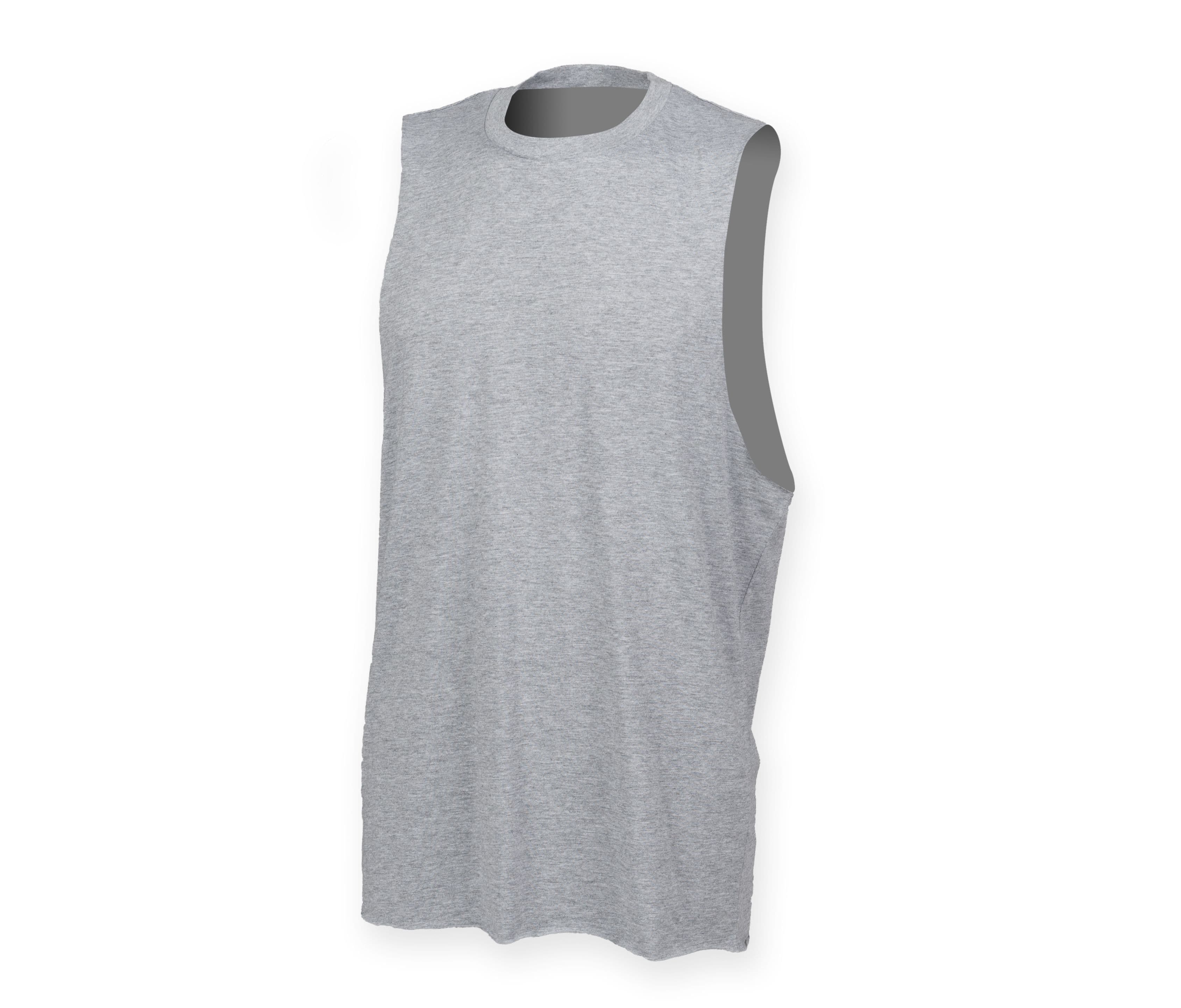 Débardeur homme emmanchures échancrées HEATHER GREY