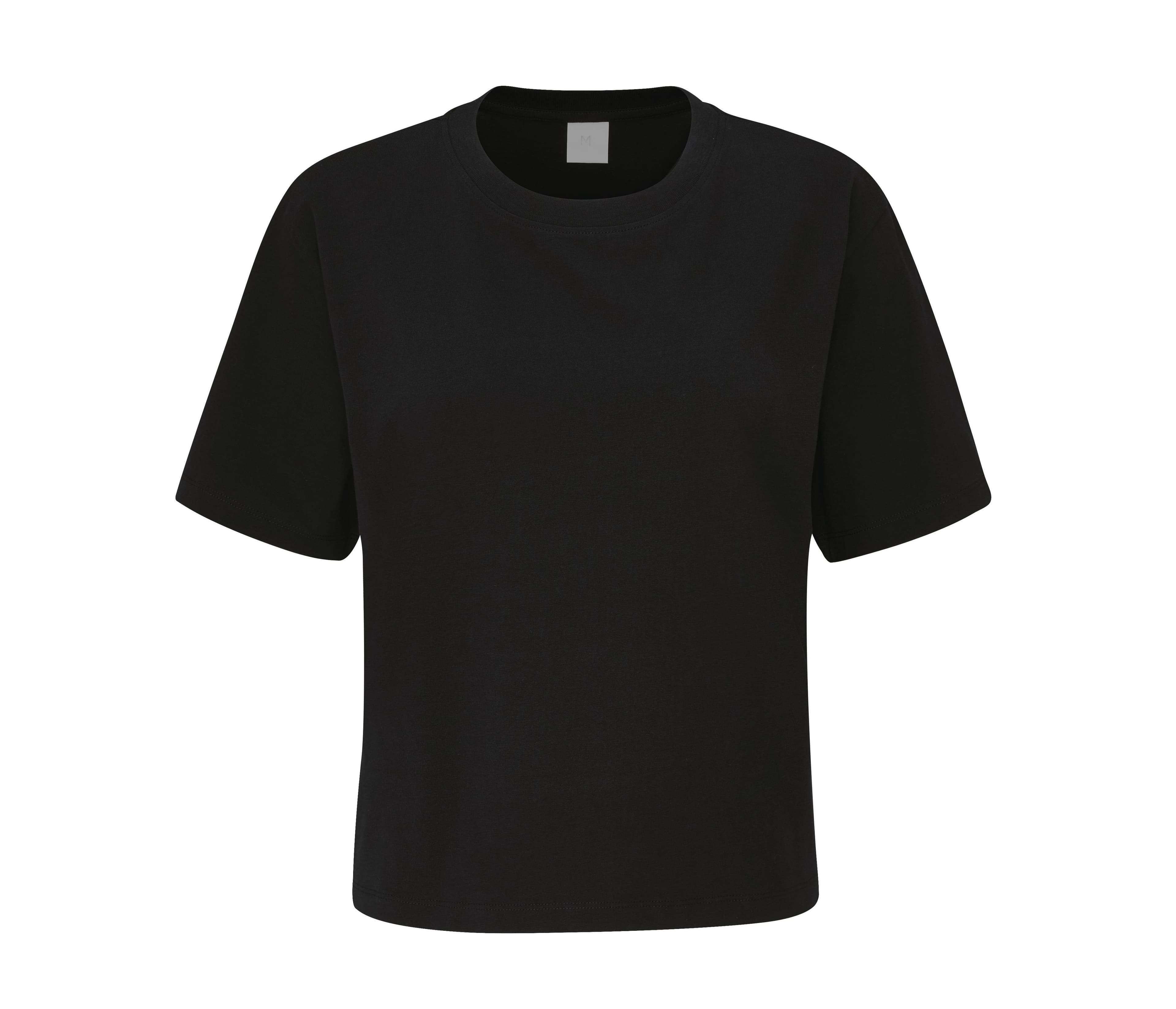 Tee-shirt court femme BLACK