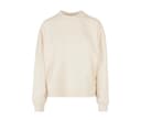 BUILD YOUR BRAND Sweat col rond femme WHITE SAND