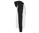 BUILD YOUR BRAND Sweat capuche manches et capuche contrastées WHITE / BLACK