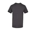 BUILD YOUR BRAND Tee-shirt bords côte contrastés CHARCOAL / BLACK