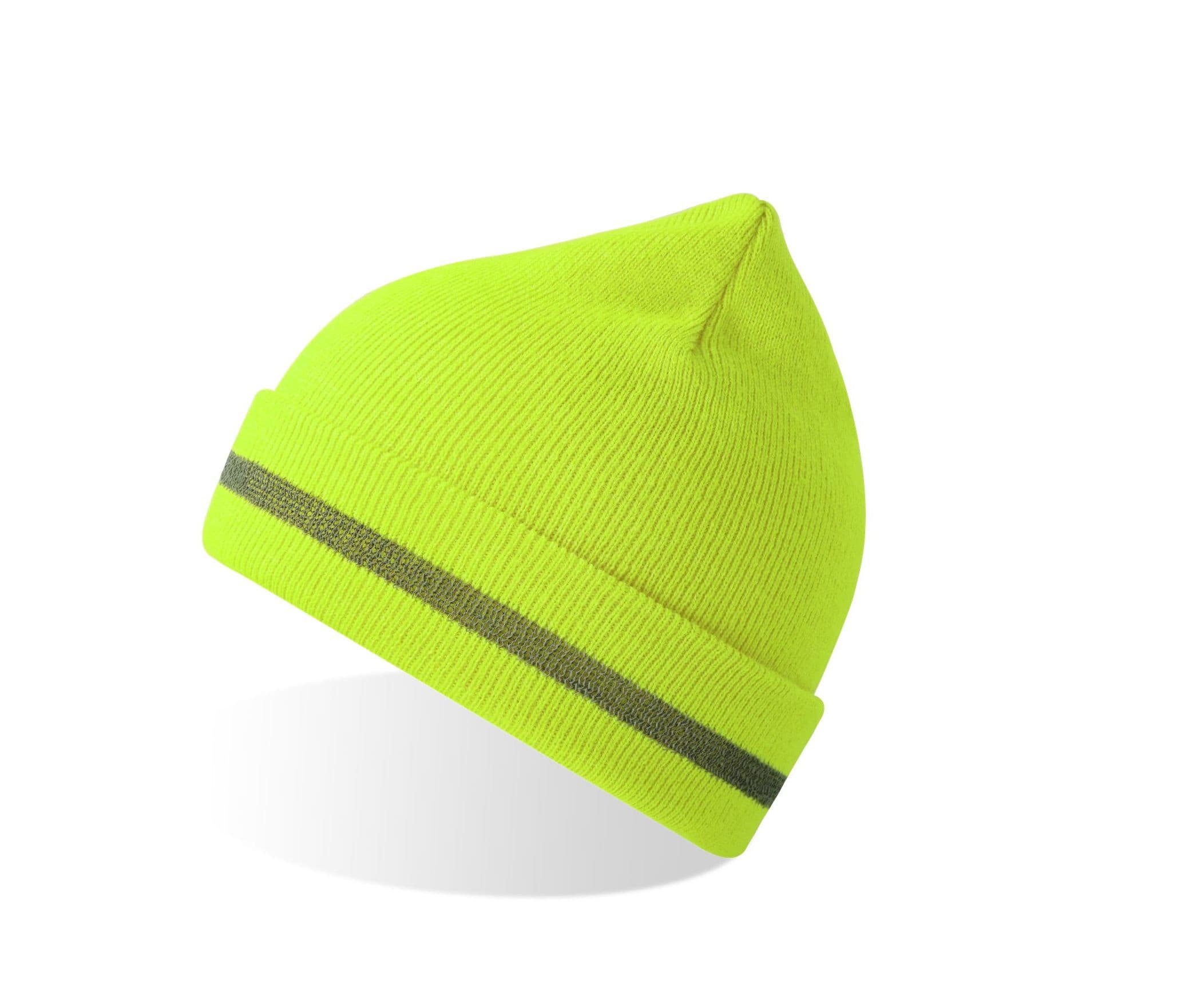 Bonnet haute visibilité en polyester recyclé FLUO YELLOW