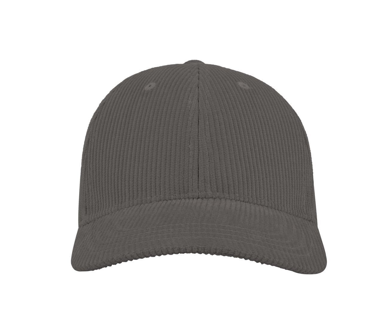 Casquette 6 pans en corduroy recyclé GREY