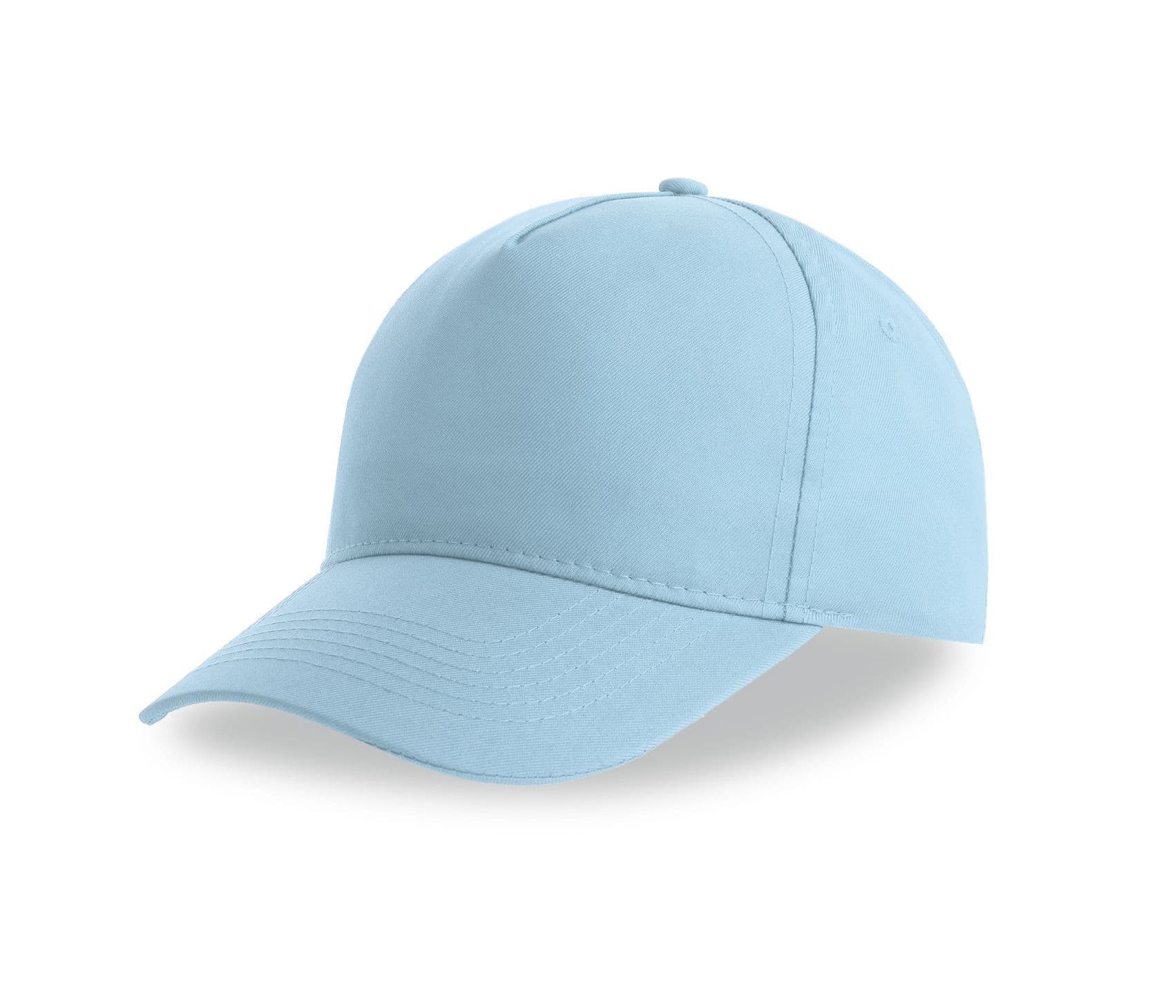 Casquette baseball 5 pans en polyester recyclé LIGHT BLUE