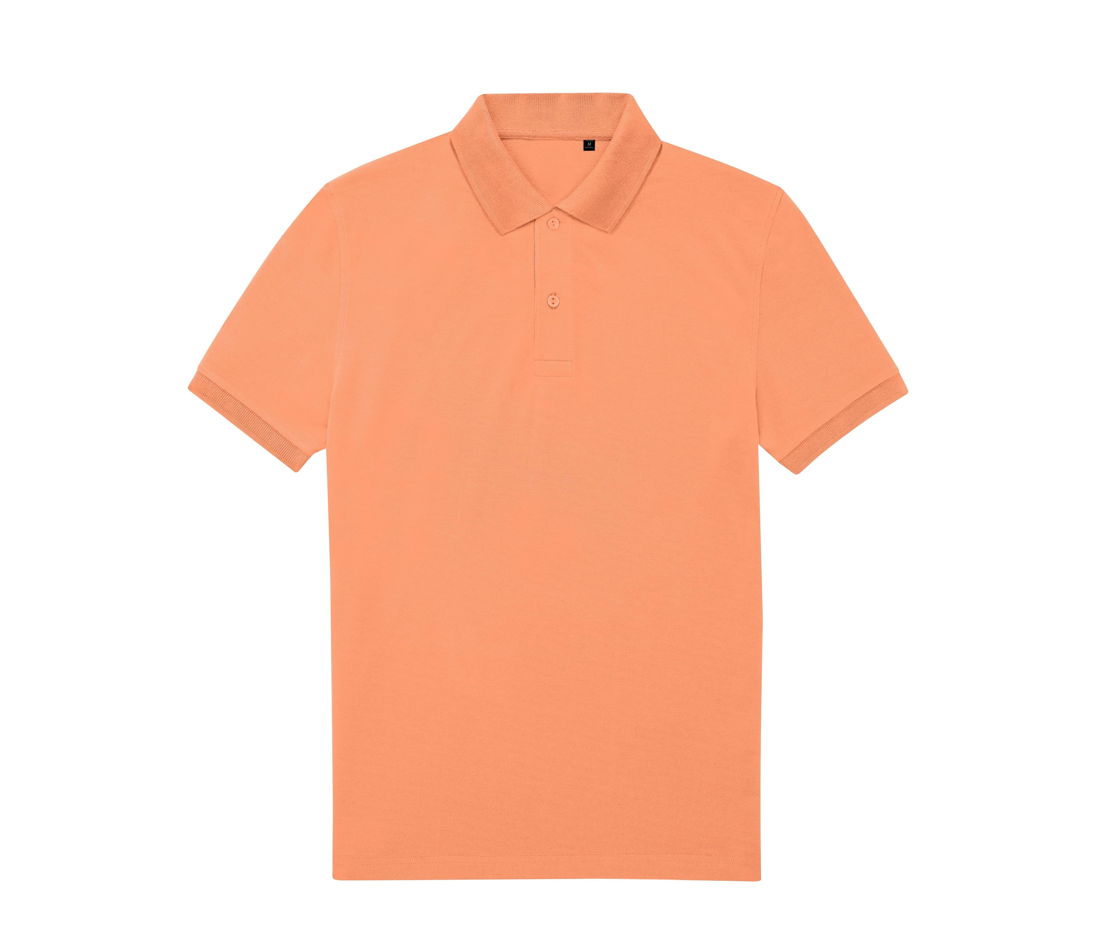 Polo homme 65/35 en polyester recyclé MELON ORANGE