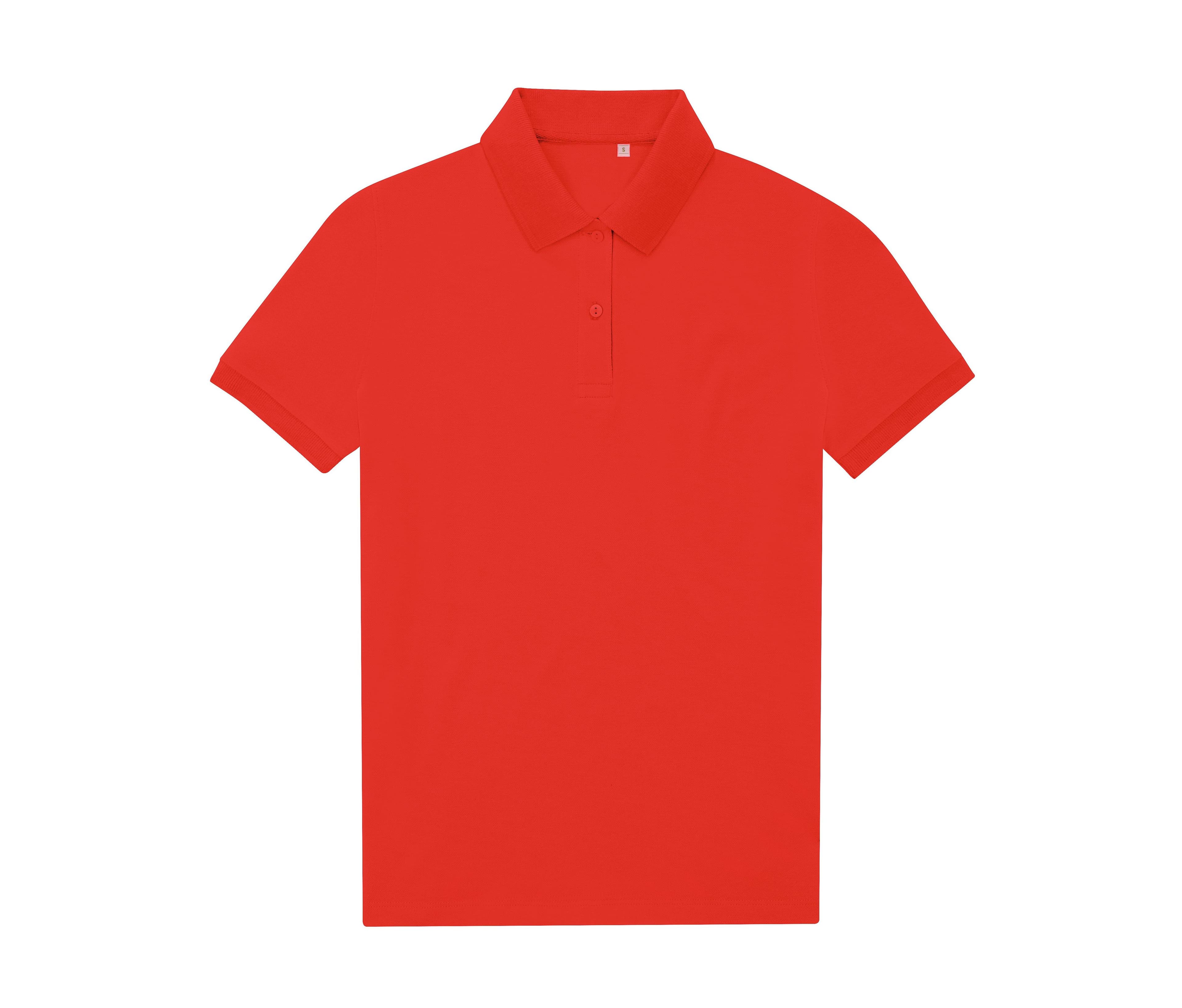 Polo femme 65/35 en polyester recyclé POP TOMATO
